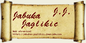 Jabuka Jaglikić vizit kartica